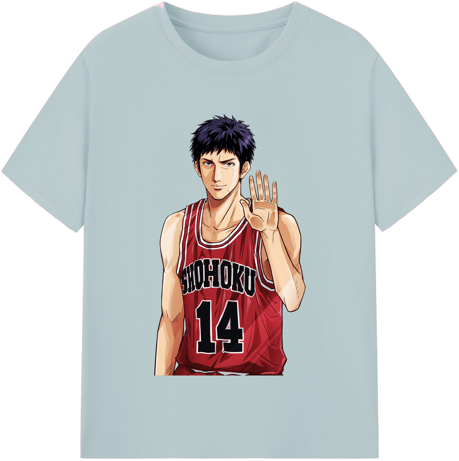 SLAM DUNK／スラムダンク 綿100％半袖Tシャツ（フロントプリント）